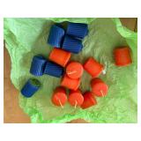 Box of Christmas Craft Decorations - Poinsettias, Figures & Candles