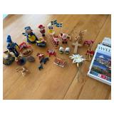 Sweden Wooden Christmas Figurines Lot - Dala Horses, Santas & Nordic Village