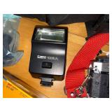 Canon AE-1 Program 50mm FD Camera Kit with Vivitar MC Teleconverter & Speedlite 188A