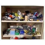 Metal Storage Cabinet - Assorted Hardware, Fasteners & Tools