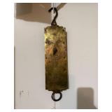 CHATHLIONS MILK SCALE - Brass Vintage Dairy Dial Scale with Hanging Hook