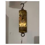 CHATHLIONS MILK SCALE - Brass Vintage Dairy Dial Scale with Hanging Hook