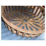 Cast Iron Round Sunburst Grate - 12-inch Diameter, Vintage Stove Accessory