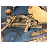 Stanley Vintage Hand Plane with an Ornate Cast Iron Base - Front Knob & Dual Handles