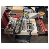 Buck Bros Saw & Tool Lot - Hand Tools, Sockets, Wrenches, Vise, Level & Organizers
