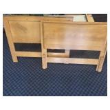 Pair of 42-Inch Wooden Twin Headboards