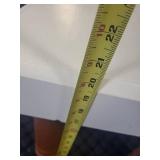 White Wooden Table with Spiral Legs 33x21 Inches