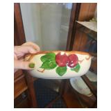 Collection of Antique Porcelain Plates, Serving Pieces, and Decorative Pitcher