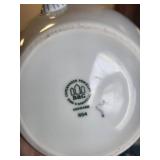 B&G Copenhagen Denmark Blue Porcelain Tea Set with Cups, Saucers, Plates, and Teapot