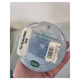 Fenton Blue Iridescent Handpainted Glass Vase with Ruffled Edge