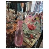 Collection of Vintage Etched Glassware and Decorative Bowls