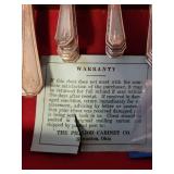 Vintage Silverplate Flatware Set with Wooden Case - Ornate Design, 29 Pieces