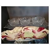 Collection of Vintage Cut Glass and Crystal Tableware