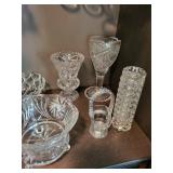 Collection of Vintage Cut Glass and Crystal Tableware