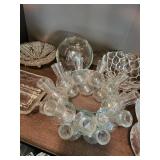 Collection of Vintage Cut Glass and Crystal Tableware