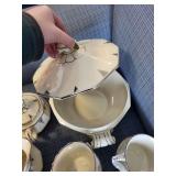Community China Deauville Bavaria Germany Dinnerware Set with Serving Pieces