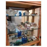 Collection of Vintage Glassware and Porcelain Tea Sets