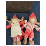 Vintage Doll and Trinket Box Collection with Decor Plate