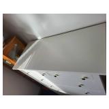 White 6-Drawer Wooden Dresser with Brass Knobs