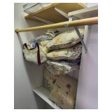 Assorted Decorative Throw Pillows and Quilted Blankets Collection