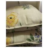 Assorted Decorative Throw Pillows and Quilted Blankets Collection