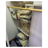 Assorted Decorative Throw Pillows and Quilted Blankets Collection