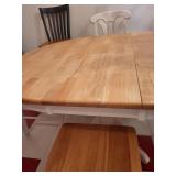 Oval Wooden Dining Table with 4 Chairs, 57x42x30 Inches