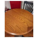 36 Inch Round Wood Dining Table with 4 Chairs