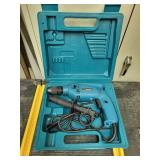 Makita Hammer Drill with Hard Case and Side Handle