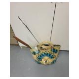 Mixed Lot of Plumbing and Hardware Supplies with Basket