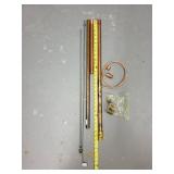 Mixed Lot of Plumbing and Hardware Supplies with Basket