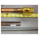 Mixed Lot of Plumbing and Hardware Supplies with Basket