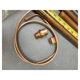 Mixed Lot of Plumbing and Hardware Supplies with Basket