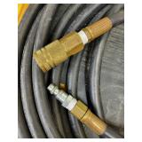 Air Hose with Brass Fittings and Micro Pressure Regulator Gauge