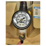 Air Hose with Brass Fittings and Micro Pressure Regulator Gauge