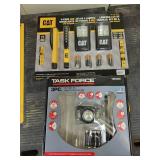 CAT 4-Pack LED Worklights with Magnets and Task Force 3-Piece LED Light Set