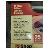 25 Piece Rubber Sanding Drum Set with Carrying Case