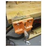 Work Table with Shelving, Porter Cable Joiner, Power Strip, and Clamp