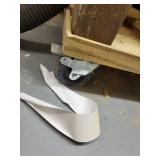 Work Table with Shelving, Porter Cable Joiner, Power Strip, and Clamp