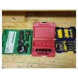 Greenlee Knockout Punch Kit and Irwin Driver Bit Sets