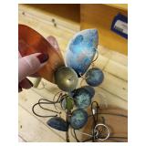 Outdoor Wind Chime, Metal Spinner, and Metal Leaf Dragonfly Set