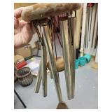 Outdoor Wind Chime, Metal Spinner, and Metal Leaf Dragonfly Set