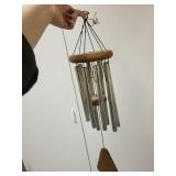 Outdoor Wind Chime, Metal Spinner, and Metal Leaf Dragonfly Set