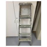 Lot of 2 Step Ladders including Ridd-Jid Aluminum and Black 2-Step Ladder