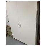 White Utility Storage Cabinet 48 x 21 x 72 Inches