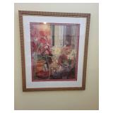Framed Floral Still Life Artwork, 37 x 32 Inches