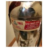 Lot of 2 Vintage Fire Extinguishers including Pyrene Brass Model