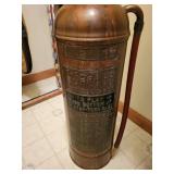 Vintage Buffalo Copper Fire Extinguisher