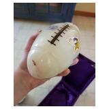 Minnesota Vikings Collectible Football with Purple Display Case