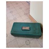 Vintage Metal Toolbox with Tray Insert